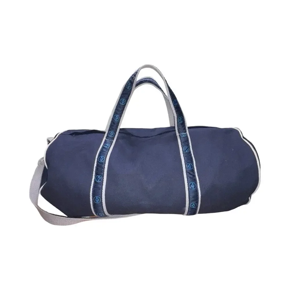 AQR Capital Management Scarborough & Tweed Navy Blue Canvas Duffle Banker Bag